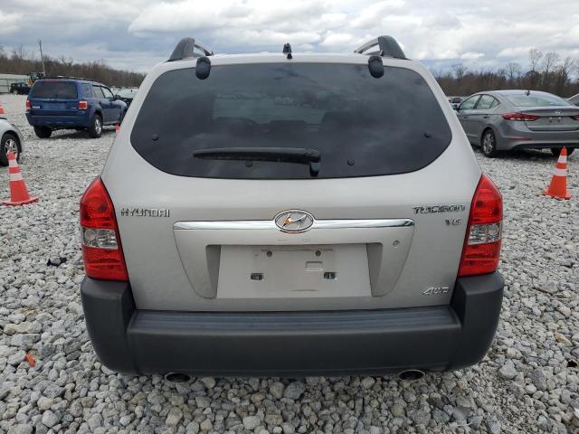 KM8JN72D45U076248 - 2005 HYUNDAI TUCSON GLS SILVER photo 6