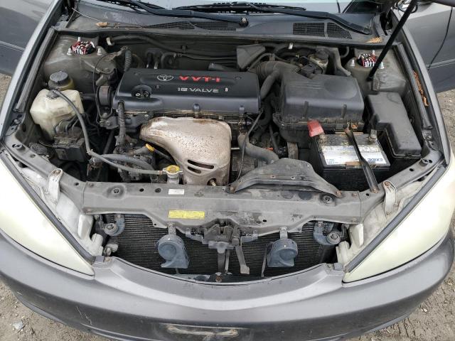 4T1BE32K64U834147 - 2004 TOYOTA CAMRY LE GRAY photo 11