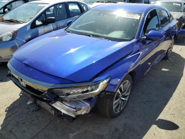 1HGCV1F31LA015600 - 2020 HONDA ACCORD SPORT BLUE photo 1