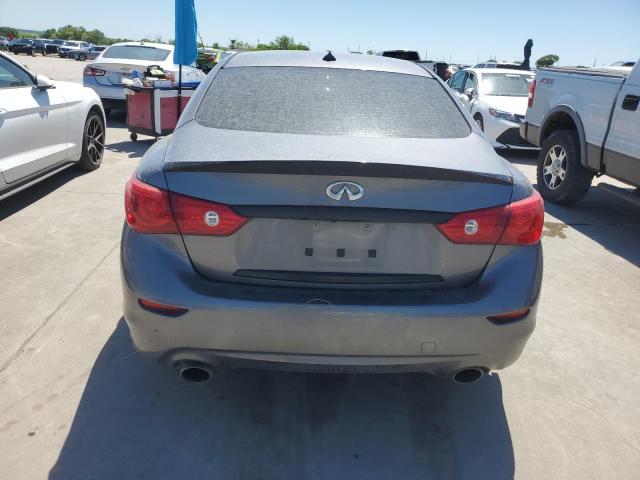 JN1BV7ARXFM414374 - 2015 INFINITI Q50 BASE GRAY photo 6