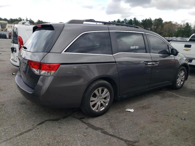 5FNRL5H68EB122540 - 2014 HONDA ODYSSEY EXL GRAY photo 3