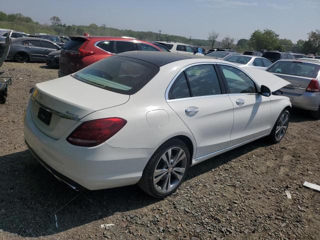 55SWF4KB0FU033961 - 2015 MERCEDES-BENZ C 300 4MATIC WHITE photo 3