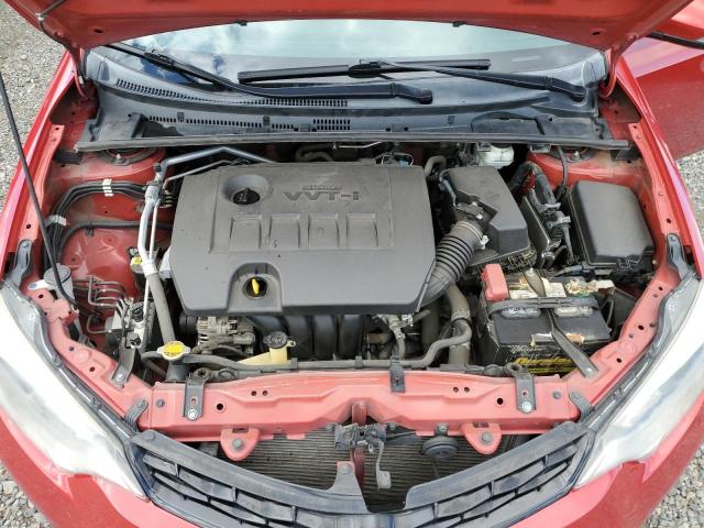 2T1BURHE0EC042070 - 2014 TOYOTA COROLLA L RED photo 11