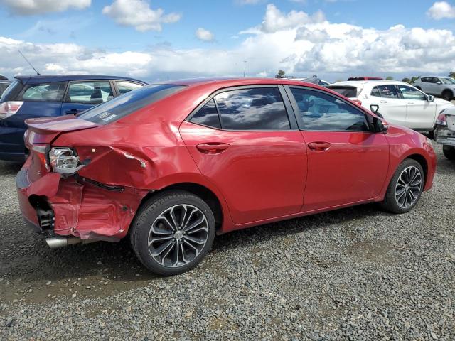 2T1BURHE0EC042070 - 2014 TOYOTA COROLLA L RED photo 3