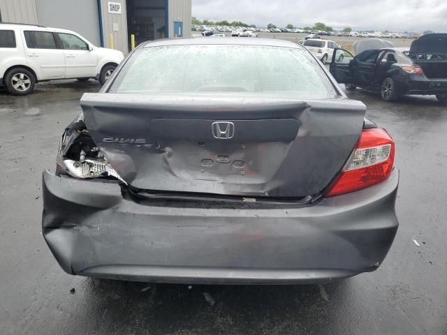 19XFB2F53CE332593 - 2012 HONDA CIVIC LX GRAY photo 6