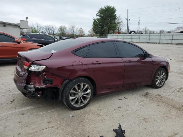 1C3CCCBG4FN601766 - 2015 CHRYSLER 200 S BURGUNDY photo 3