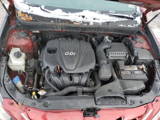 5NPEB4AC6DH646717 - 2013 HYUNDAI SONATA GLS RED photo 11