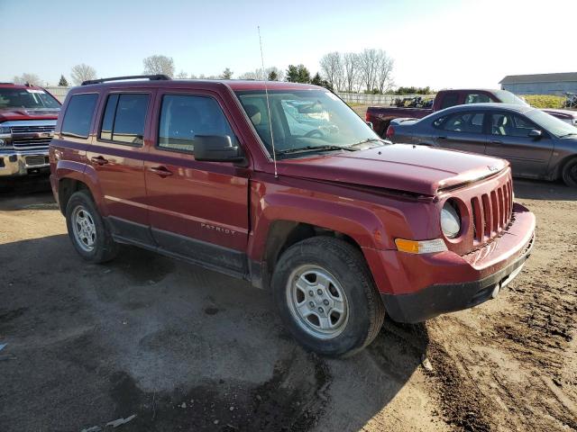 1C4NJRBB2FD279636 - 2015 JEEP PATRIOT SPORT BURGUNDY photo 4