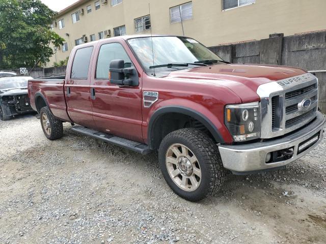 1FTWW31R08EB56898 - 2008 FORD F350 SRW SUPER DUTY MAROON photo 4