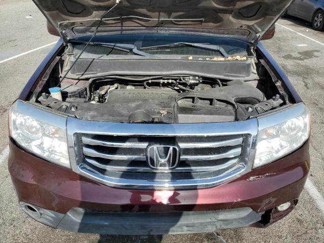 5FNYF3H99CB007945 - 2012 HONDA PILOT TOURING BURGUNDY photo 12