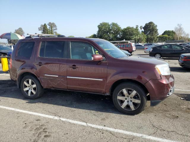 5FNYF3H99CB007945 - 2012 HONDA PILOT TOURING BURGUNDY photo 4