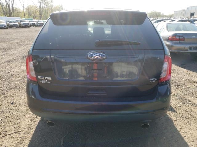 2FMDK4JC4BBA65135 - 2011 FORD EDGE SEL BLACK photo 6