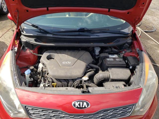 KNADM5A38D6307041 - 2013 KIA RIO LX RED photo 7