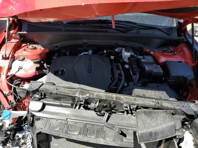 5NMS24AJ4NH426007 - 2022 HYUNDAI SANTA FE SEL Կարմիր լուսանկար 12