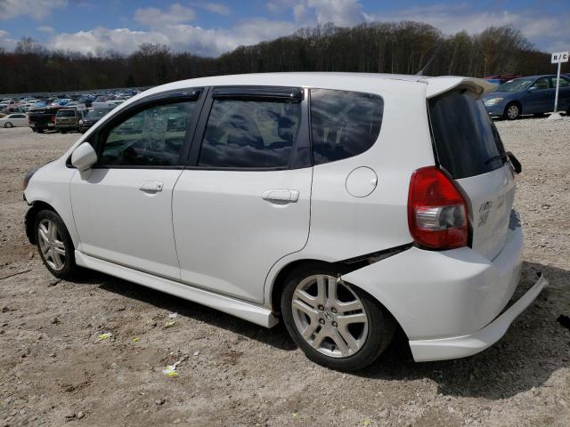 JHMGD38647S016731 - 2007 HONDA FIT S WHITE photo 2