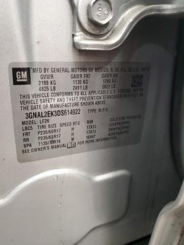 3GNAL2EK3DS614922 - 2013 CHEVROLET CAPTIVA LS 银色 照片 13