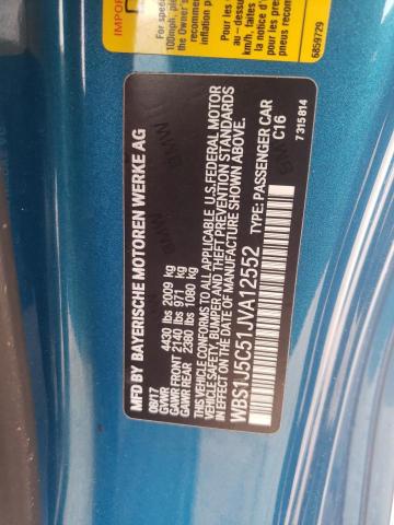 WBS1J5C51JVA12552 - 2018 BMW M2 Blau Foto 13