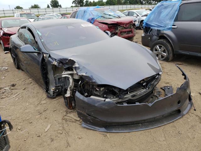 5YJSA1E65MF437458 - 2021 TESLA MODEL S Սև լուսանկար 1
