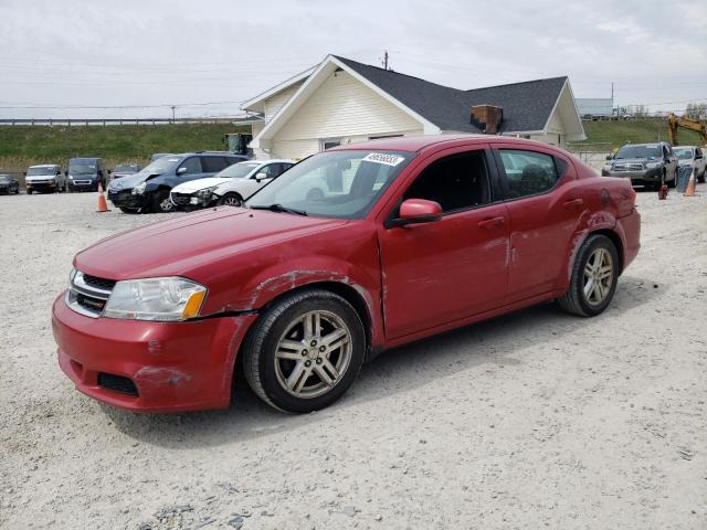 1C3CDZCB0CN260266 - 2012 DODGE AVENGER SXT RED photo 1