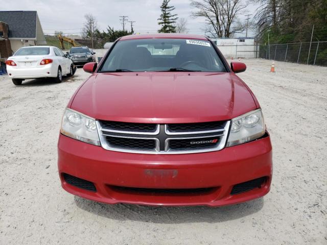 1C3CDZCB0CN260266 - 2012 DODGE AVENGER SXT RED photo 5