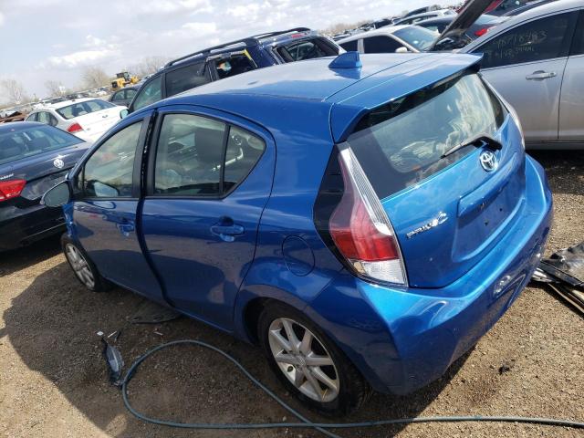 JTDKDTB30F1089108 - 2015 TOYOTA PRIUS C BLUE photo 2