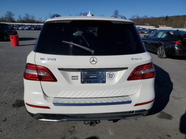 4JGDA5HB0EA386644 - 2014 MERCEDES-BENZ ML 350 4MATIC WHITE photo 6