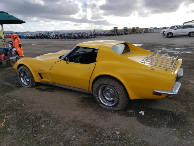 1Z37J3S413584 - 1973 CHEVROLET CORVETTE GOLD photo 2