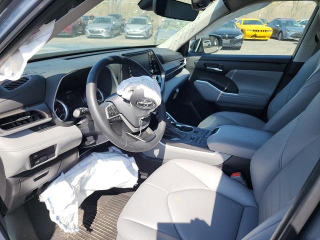 5TDGZRBH1NS222272 - 2022 TOYOTA HIGHLANDER XLE BLUE photo 7