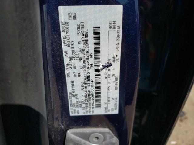 5LMCJ2C97HUL13947 - 2017 LINCOLN MKC SELECT 蓝色 照片 12