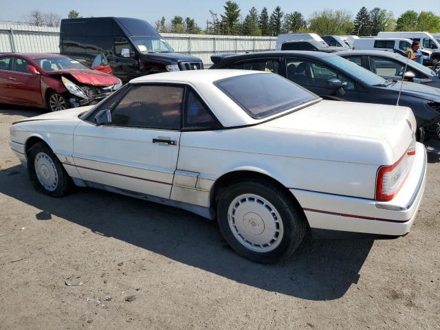 1G6VR3185KU102877 - 1989 CADILLAC ALLANTE WHITE photo 2