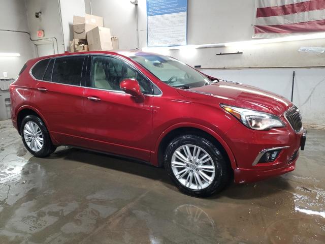 LRBFXASA9HD050335 - 2017 BUICK ENVISION PREFERRED წითელი ფოტო 4