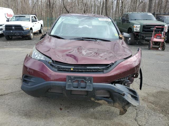 5J6RM4H34DL074618 - 2013 HONDA CR-V LX MAROON photo 5