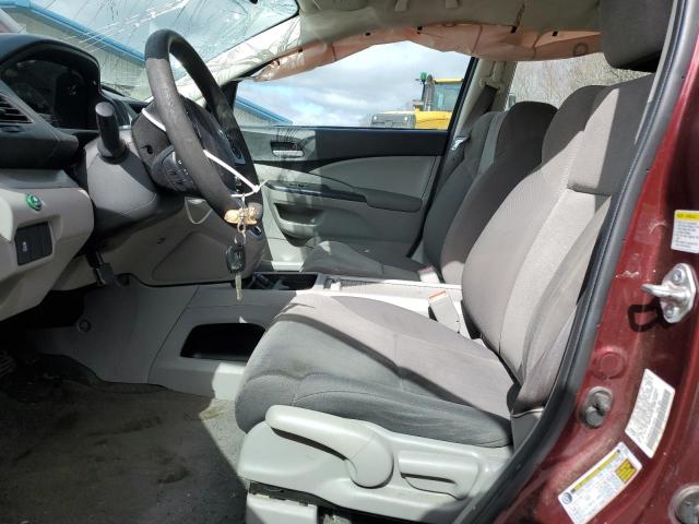 5J6RM4H34DL074618 - 2013 HONDA CR-V LX MAROON photo 7