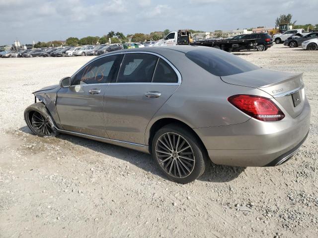 55SWF8DBXKU312817 - 2019 MERCEDES-BENZ C 300 SILVER photo 2