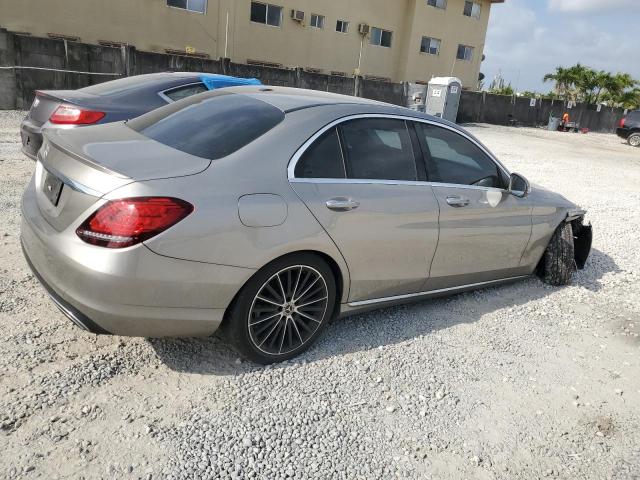 55SWF8DBXKU312817 - 2019 MERCEDES-BENZ C 300 SILVER photo 3