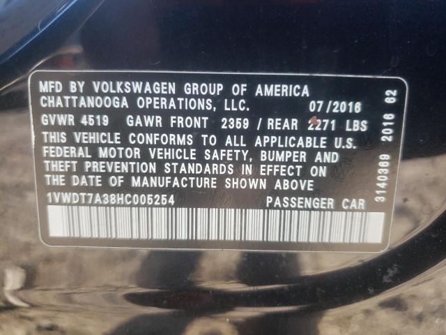 1VWDT7A38HC005254 - 2017 VOLKSWAGEN PASSAT R-LINE Qara foto 12