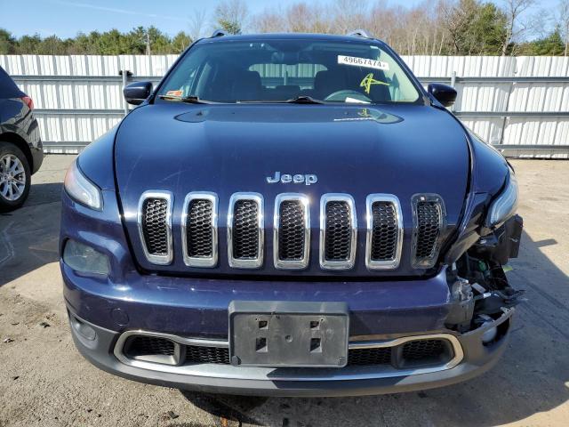 1C4PJMDB4FW611038 - 2015 JEEP CHEROKEE LIMITED BLUE photo 5