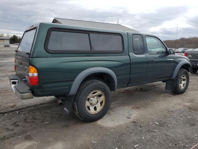 5TEWM72N72Z142252 - 2002 TOYOTA TACOMA XTRACAB GREEN photo 3