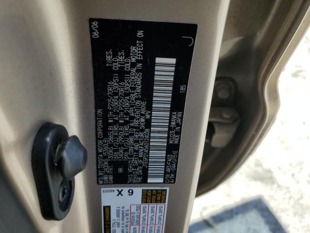 JTEGP21A560124038 - 2006 TOYOTA HIGHLANDER LIMITED GOLD photo 12