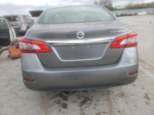 3N1AB7AP1FY250691 - 2015 NISSAN SENTRA S GRAY photo 6