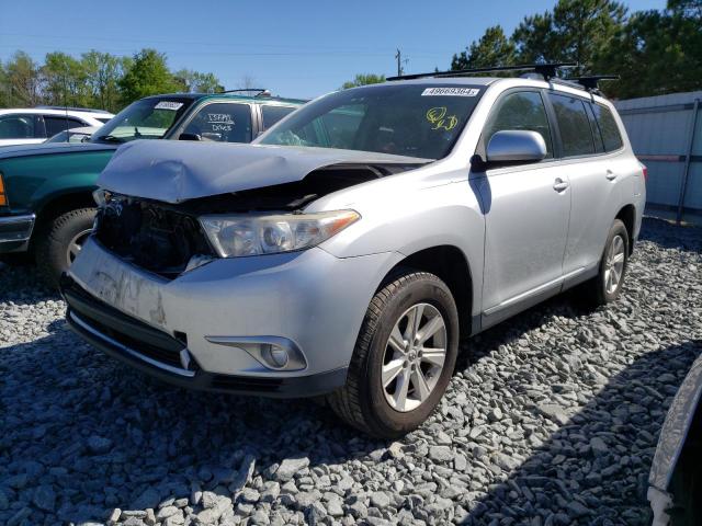 5TDBK3EH9CS142853 - 2012 TOYOTA HIGHLANDER BASE SILVER photo 1