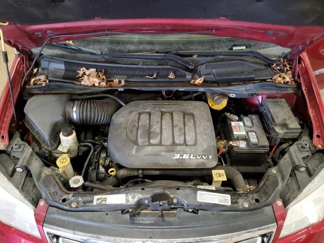 2C4RC1BG4ER433574 - 2014 CHRYSLER TOWN & COU TOURING BURGUNDY photo 12
