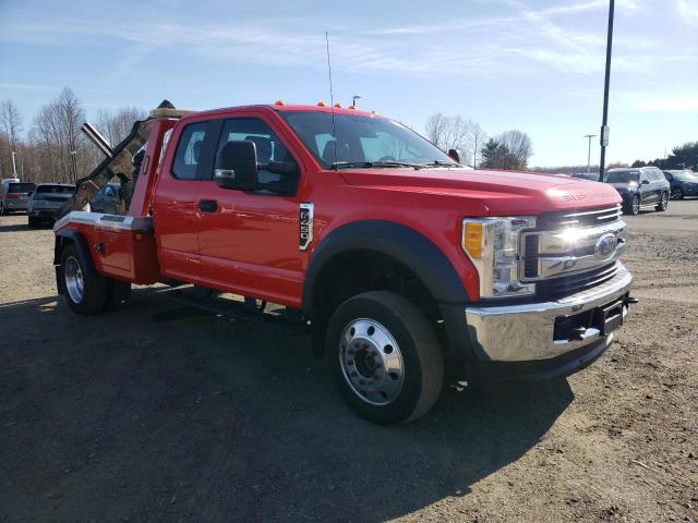 1FD0X4HT1HEB37640 - 2017 FORD F450 SUPER DUTY RED photo 1
