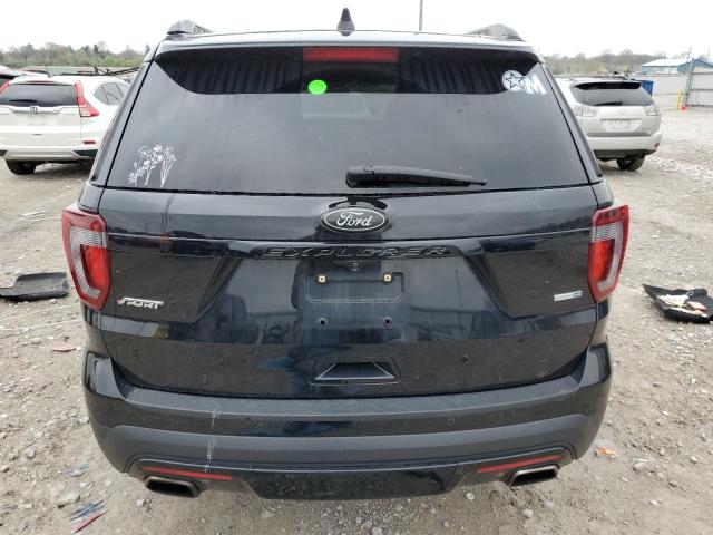 1FM5K8GT4HGE35309 - 2017 FORD EXPLORER SPORT BLACK photo 6