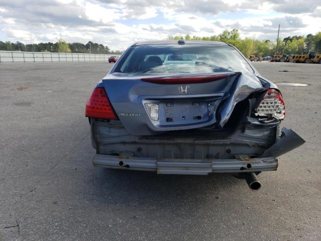 1HGCM56877A038410 - 2007 HONDA ACCORD EX GRAY photo 6