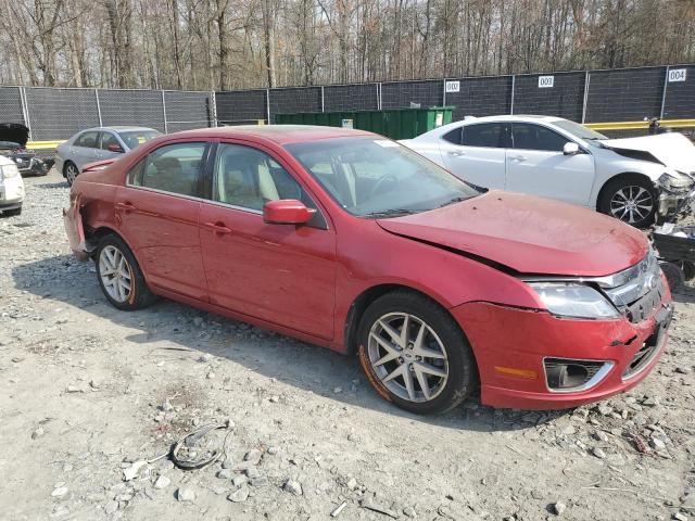 3FAHP0JA0AR427112 - 2010 FORD FUSION SEL RED photo 4