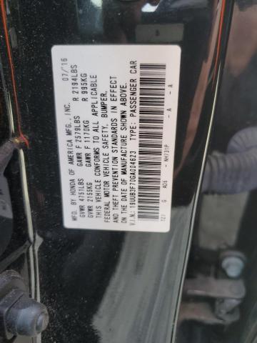 19UUB3F70GA004623 - 2016 ACURA TLX ADVANCE BLACK photo 12