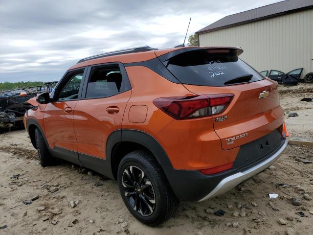 KL79MRSL3NB098327 - 2022 CHEVROLET TRAILBLAZE LT ORANGE photo 2