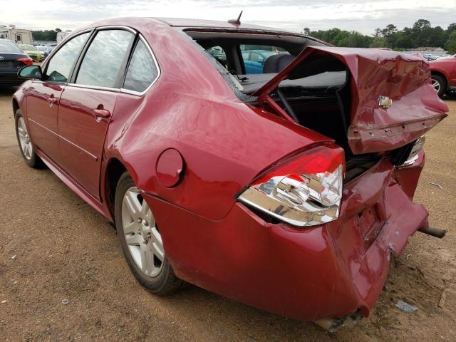 2G1WB5E34E1172122 - 2014 CHEVROLET IMPALA LIM LT RED photo 2