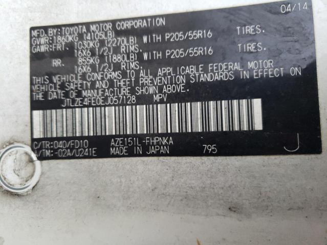 JTLZE4FE0EJ057128 - 2014 TOYOTA SCION XB 白色 照片 13